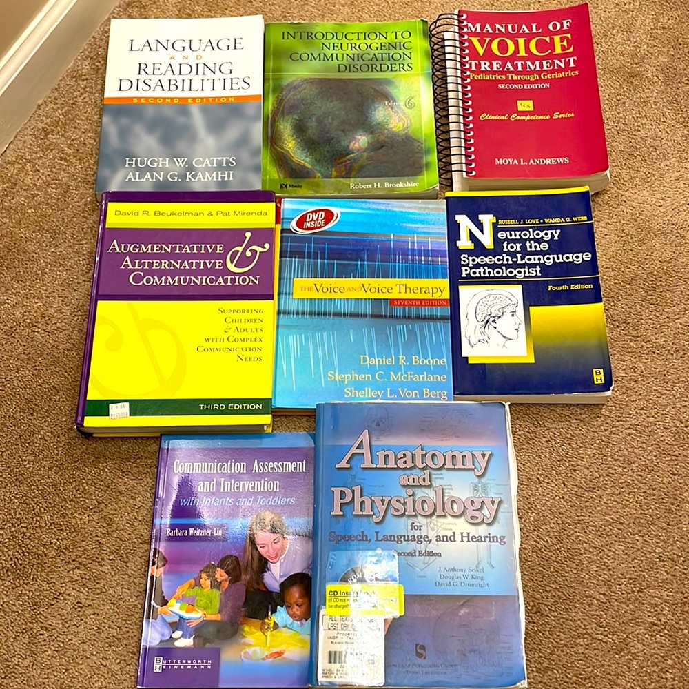 Textbooks for sale! All are in good condition. $10 each.